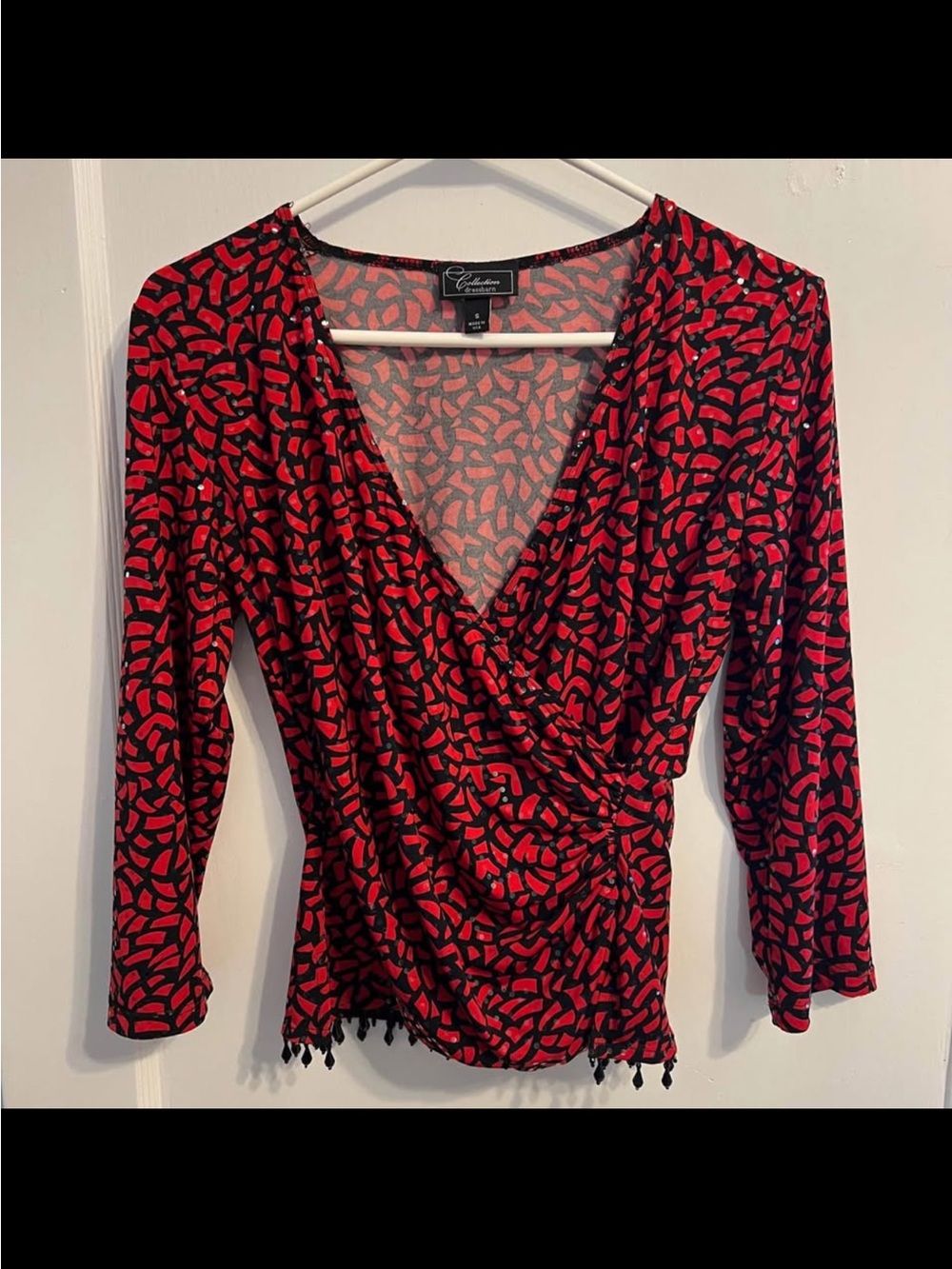 Like New Collection from Dressbarn Figure-Flattering Faux Wrap Top